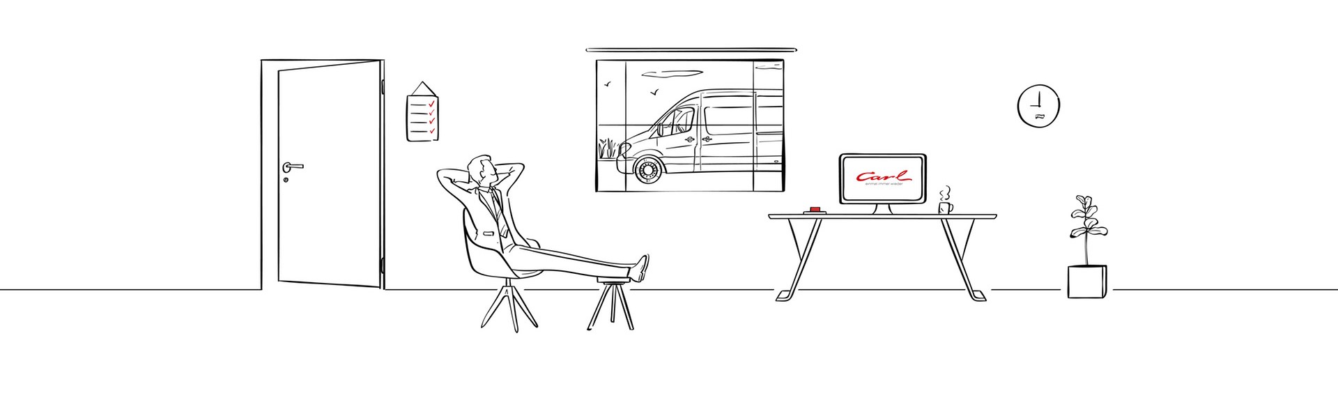 Lehnen Sie sich zurück und entspannen Sie sich, während CarL Autohaus für Sie das perfekte Fahrzeug für Ihr Unternehmen findet.